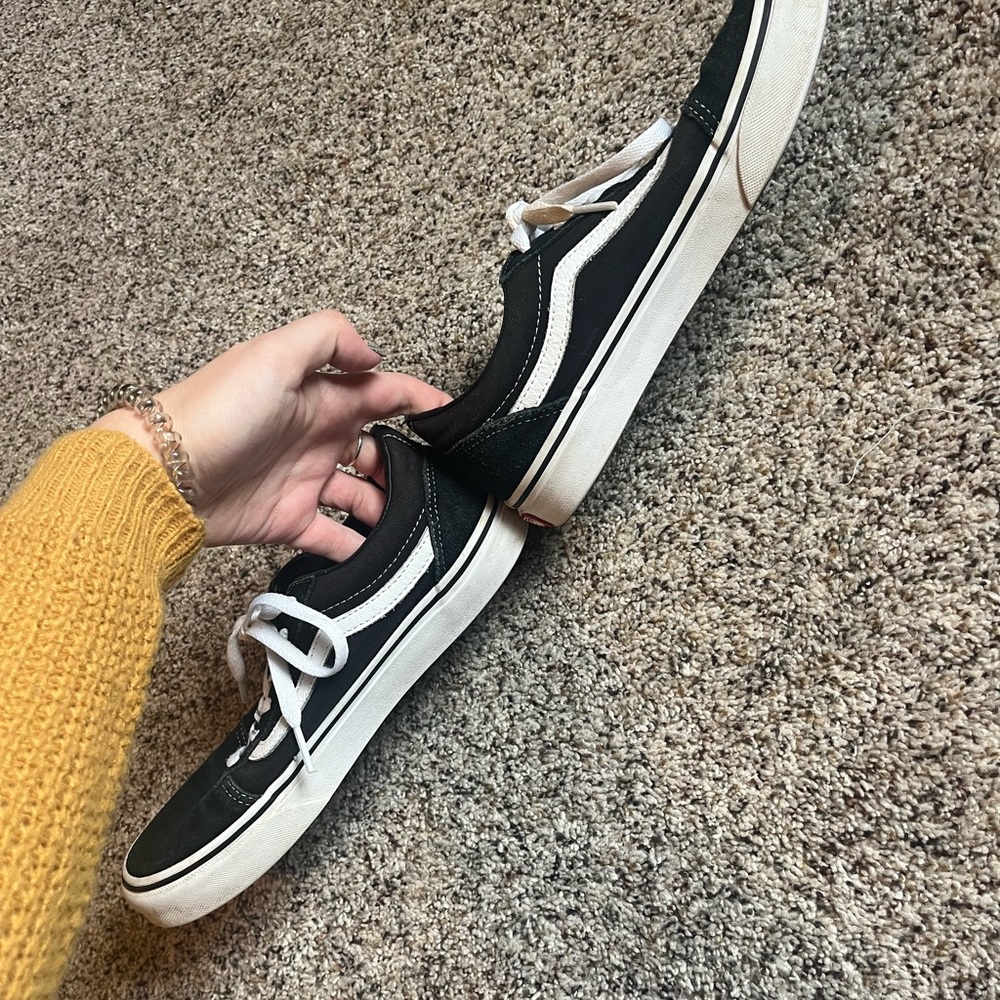 Vans Classic Black and White Sneakers - Picture 5 of 7